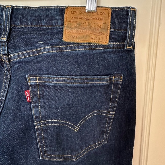 Mens Levi's 511 Premium Performance Denim Jeans Size 34 x 32 - Picture 3 of 10